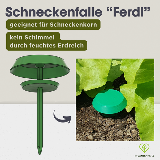 Schneckenfalle, Schneckenabwehr, Schneckenschutz f. Garten, Box f. Schneckenkorn